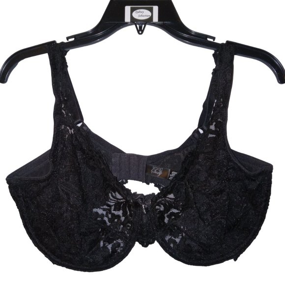 Smart & Sexy Women's Plus Size Lace Unlined Underwire Bra Black 40DDD NWOT - Picture 2 of 4